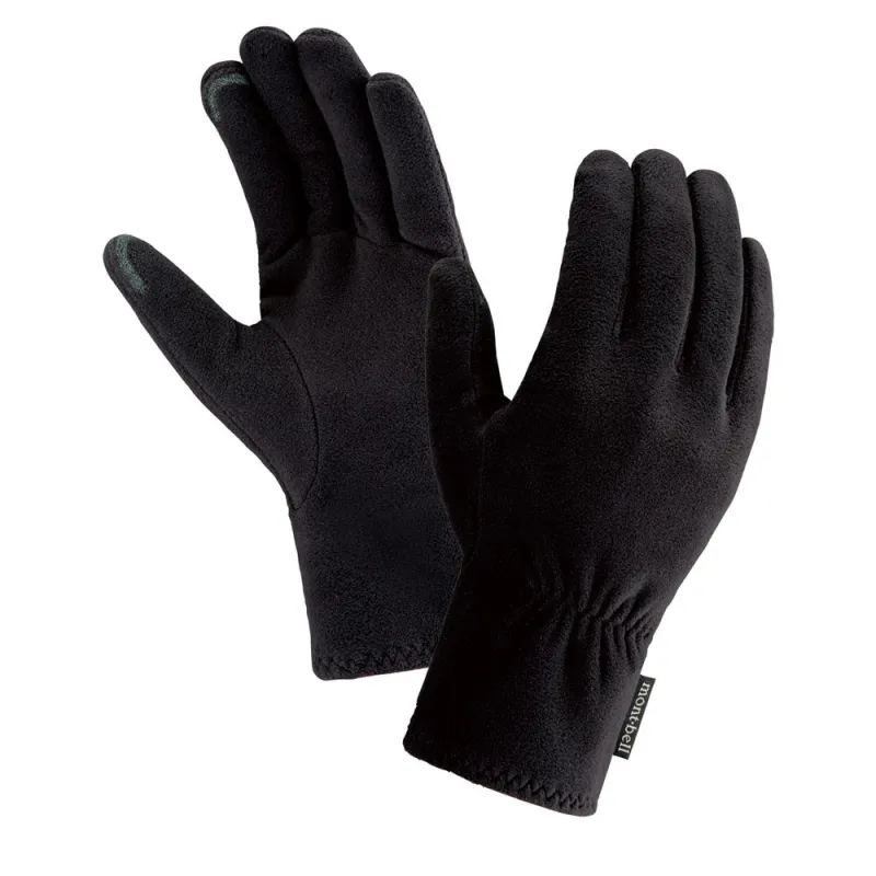 Chameece Gloves 'Black' made by Montbell