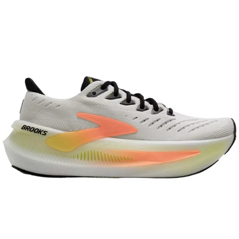 Women's Glycerin Max 2 Shoes 'White / Cyber Yellow / Nightlife' made by Brooks