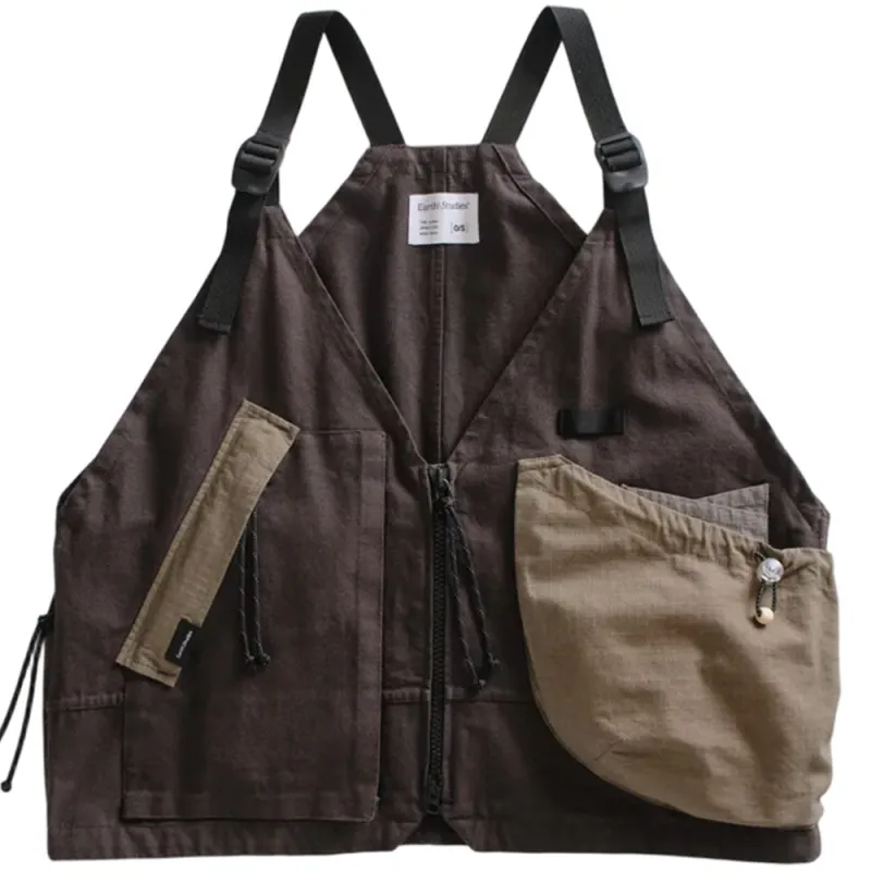 Utility Vest 'Basalt Strata' made by Earth Studies