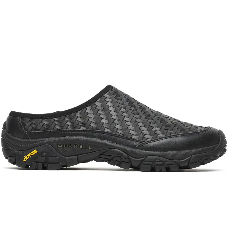 1TRL Moab 2 Slide Leather Woven - Black/Beluga made by Merrell