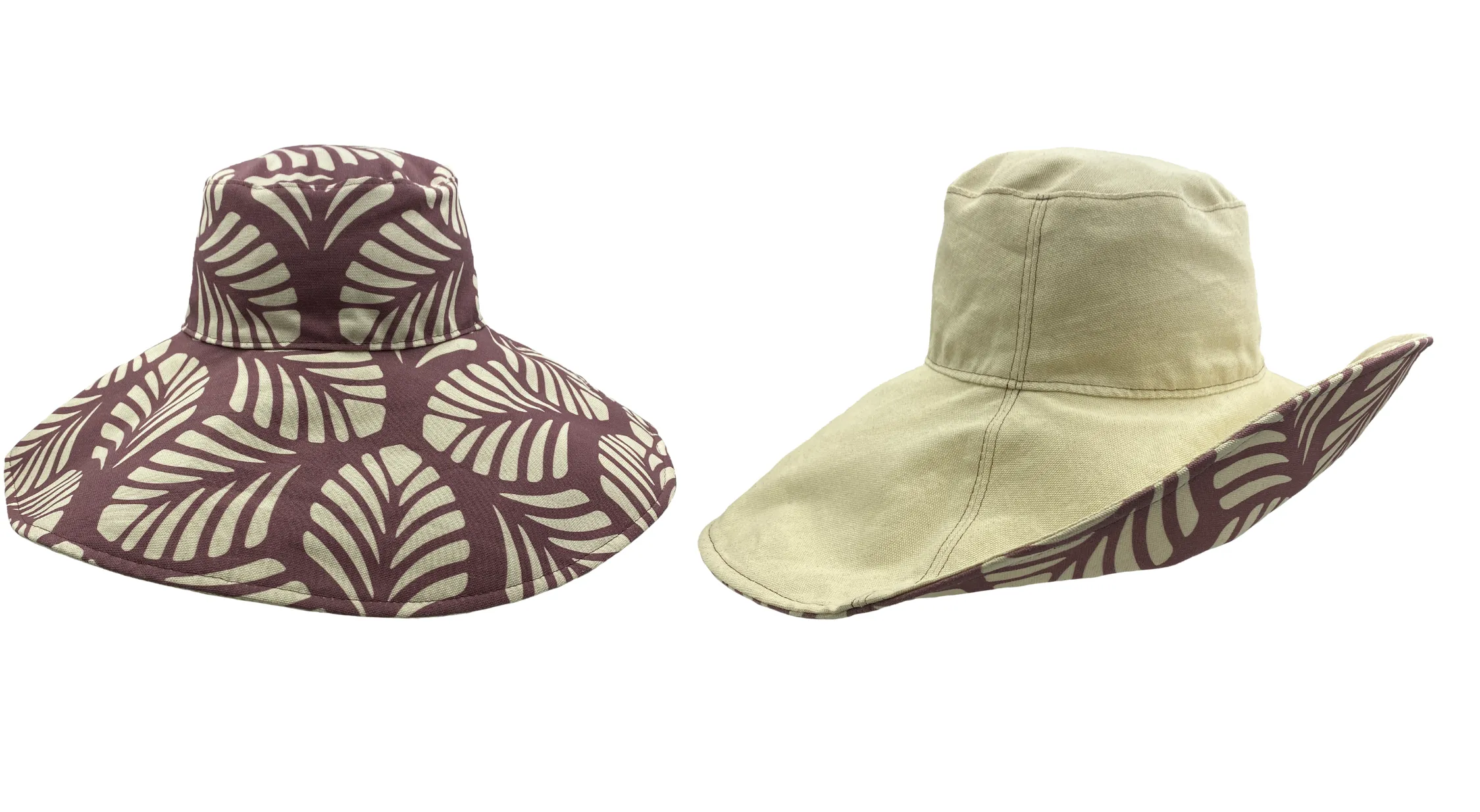 Reversible Wide Brim Sun Hat sold by Hats for Healing product image thumbnail 5