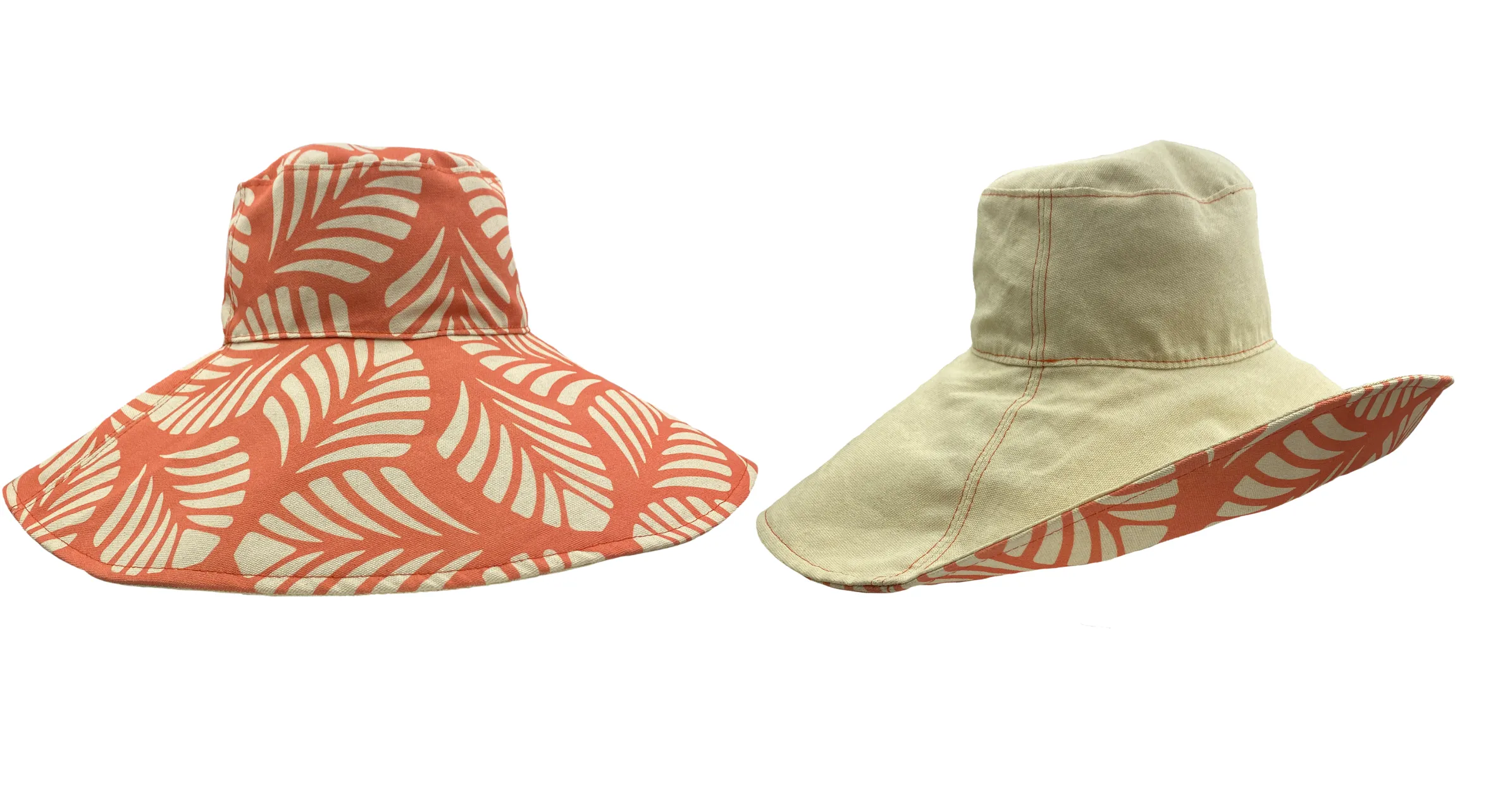 Reversible Wide Brim Sun Hat sold by Hats for Healing product image thumbnail 3