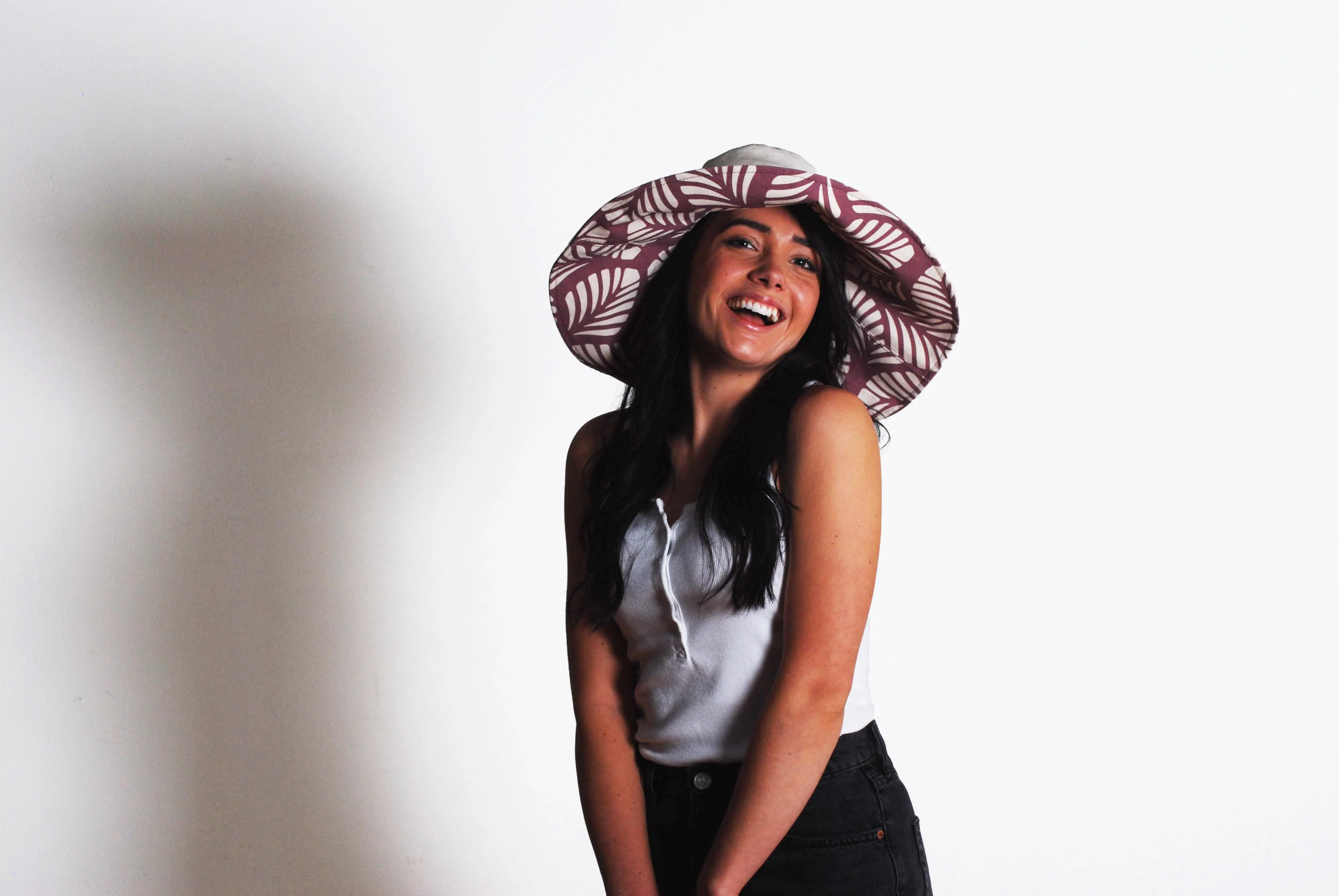 Reversible Wide Brim Sun Hat sold by Hats for Healing