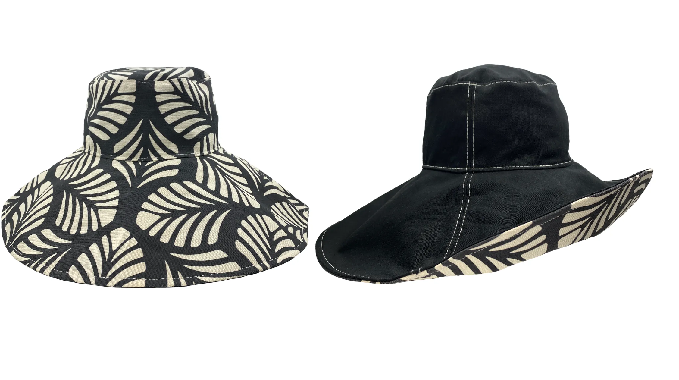 Reversible Wide Brim Sun Hat sold by Hats for Healing product image thumbnail 4