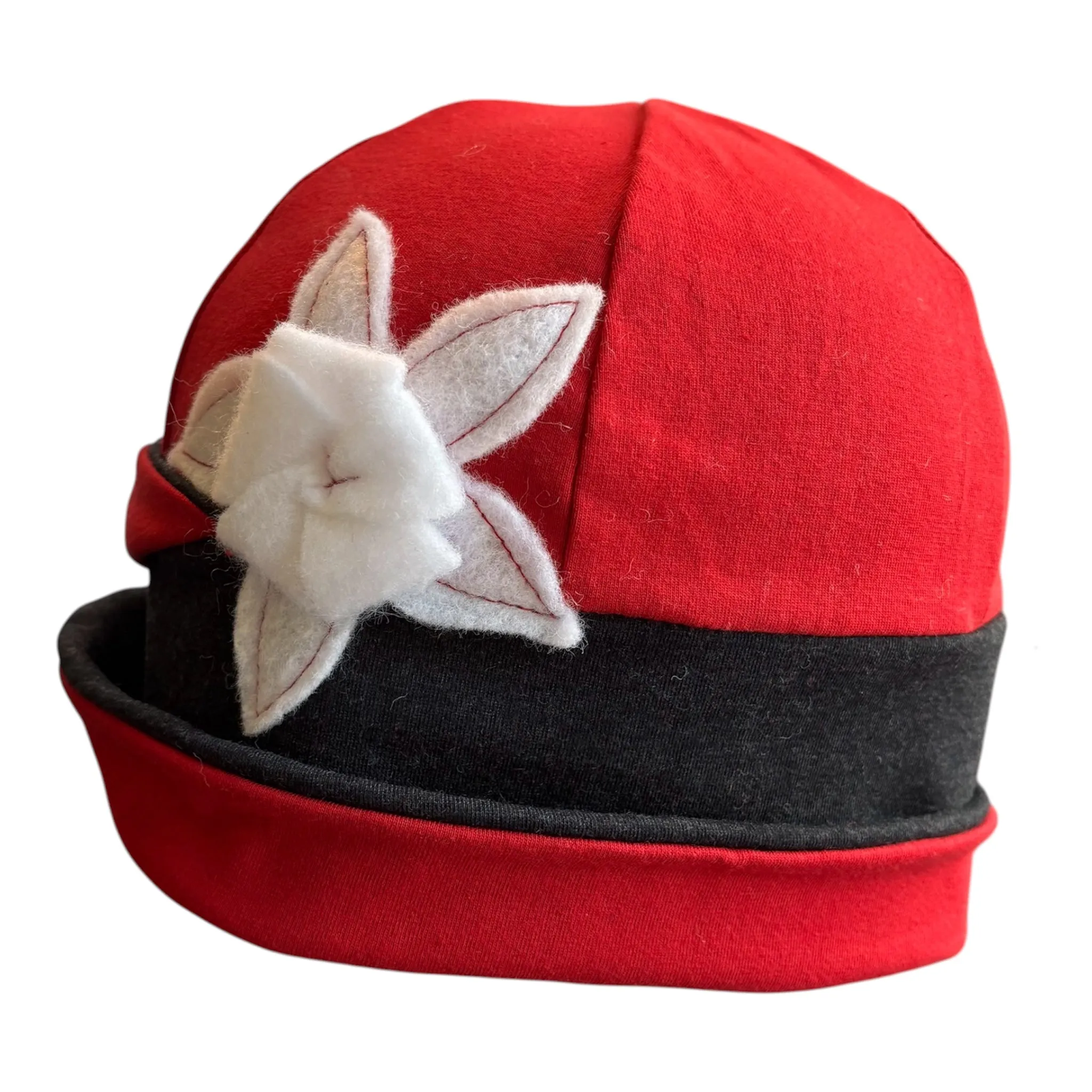 Upcycled Cloche - Double Blossom sold by Hats for Healing product image thumbnail 2