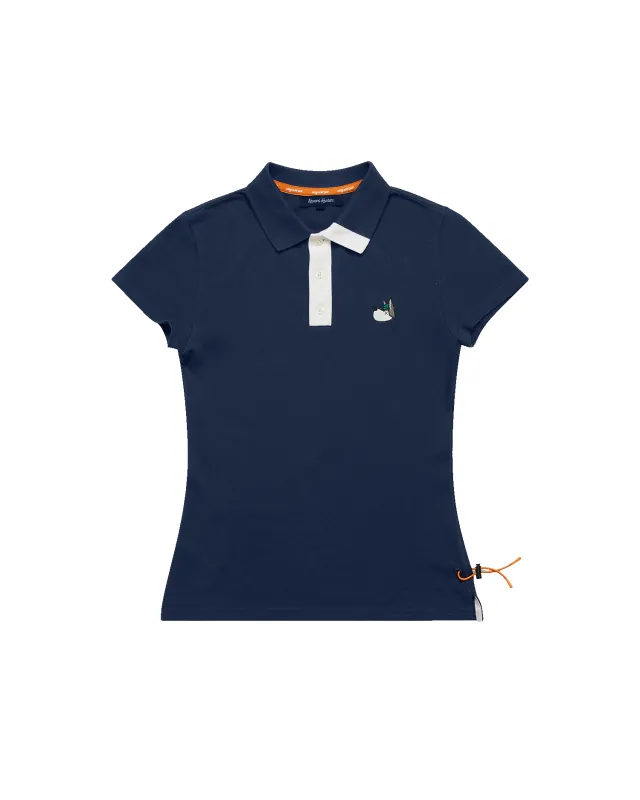 Women's Navy Hunter Polo sold by Hazard Hunters