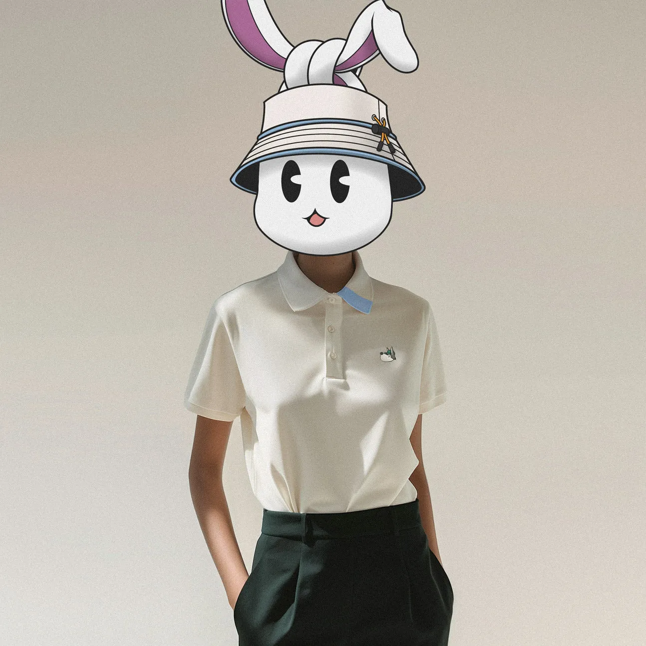 Women's Cream Hunter Polo sold by Hazard Hunters product image thumbnail 4