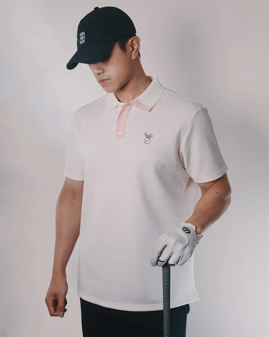 Men's Bunkie Polo - Cream/Pink sold by Hazard Hunters product image thumbnail 3