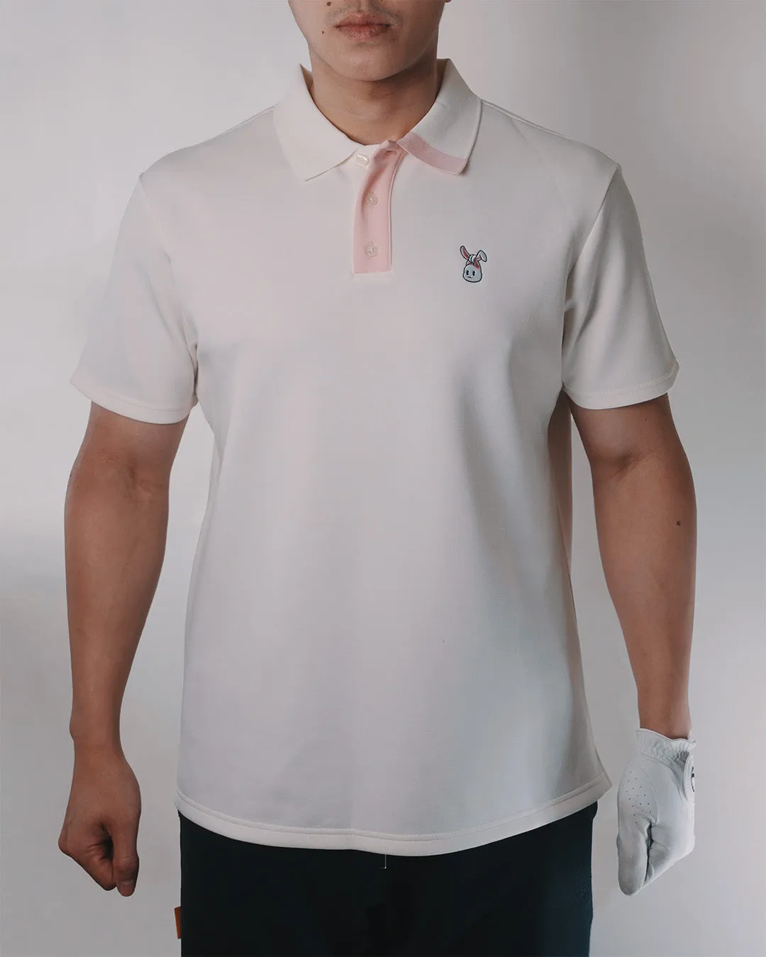 Men's Bunkie Polo - Cream/Pink sold by Hazard Hunters product image thumbnail 4
