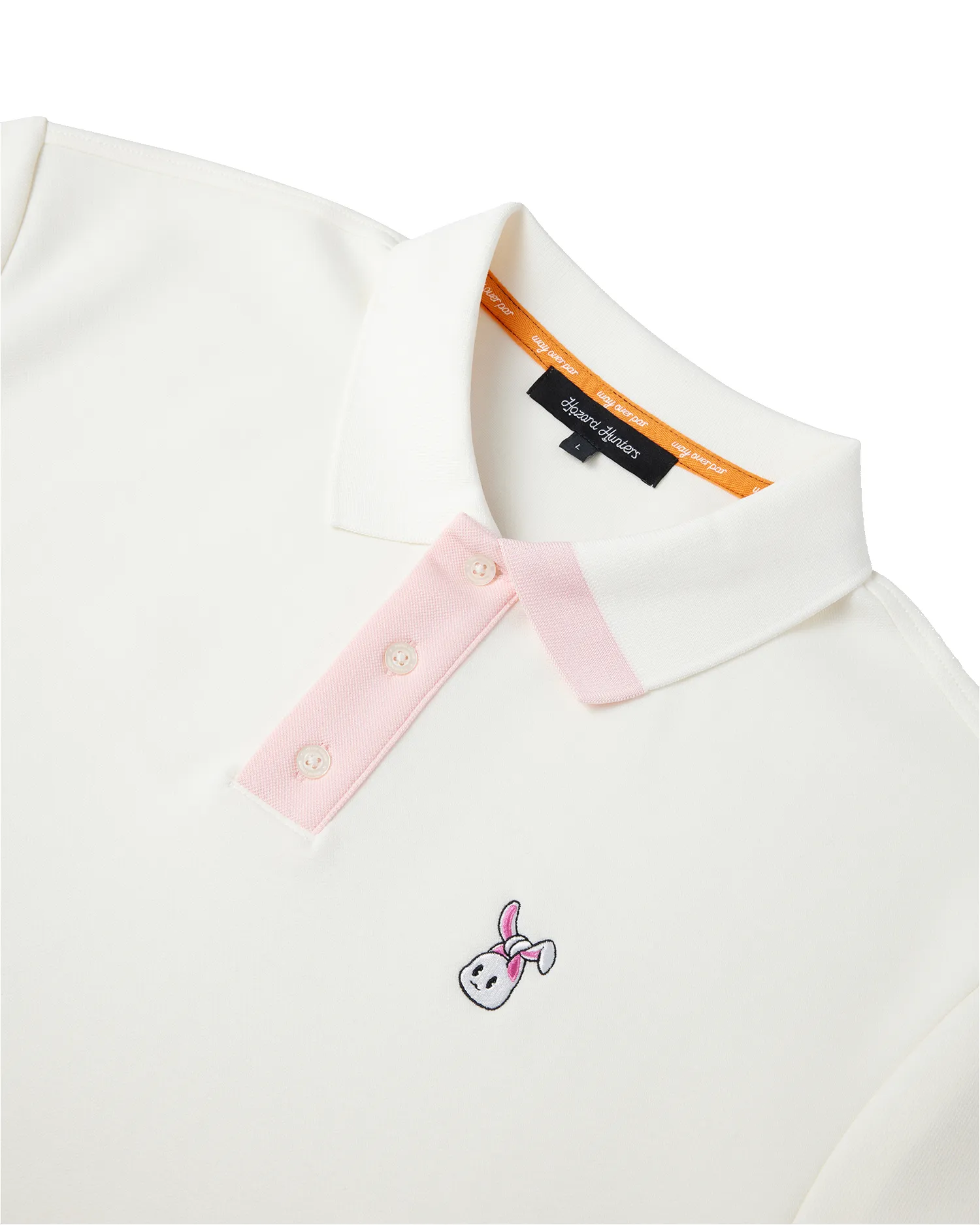 Men's Bunkie Polo - Cream/Pink sold by Hazard Hunters product image thumbnail 5