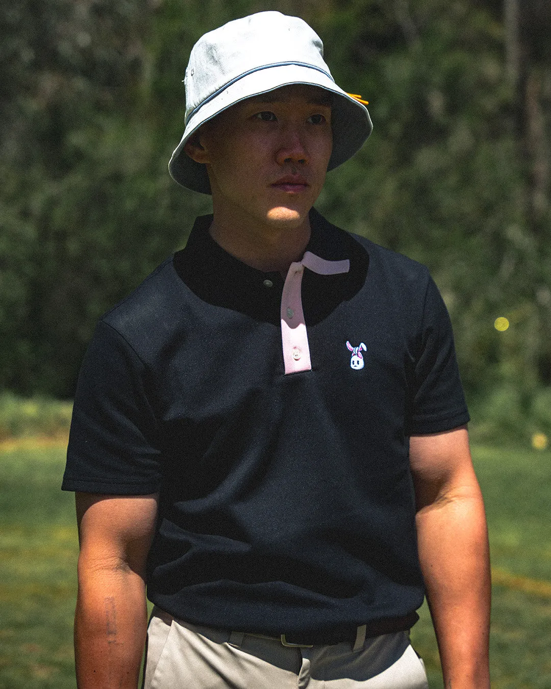 Men's Bunkie Polo - Black/Pink sold by Hazard Hunters product image thumbnail 5