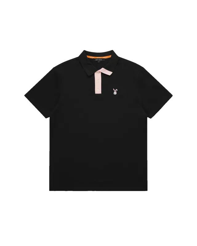 Men's Bunkie Polo - Black/Pink sold by Hazard Hunters