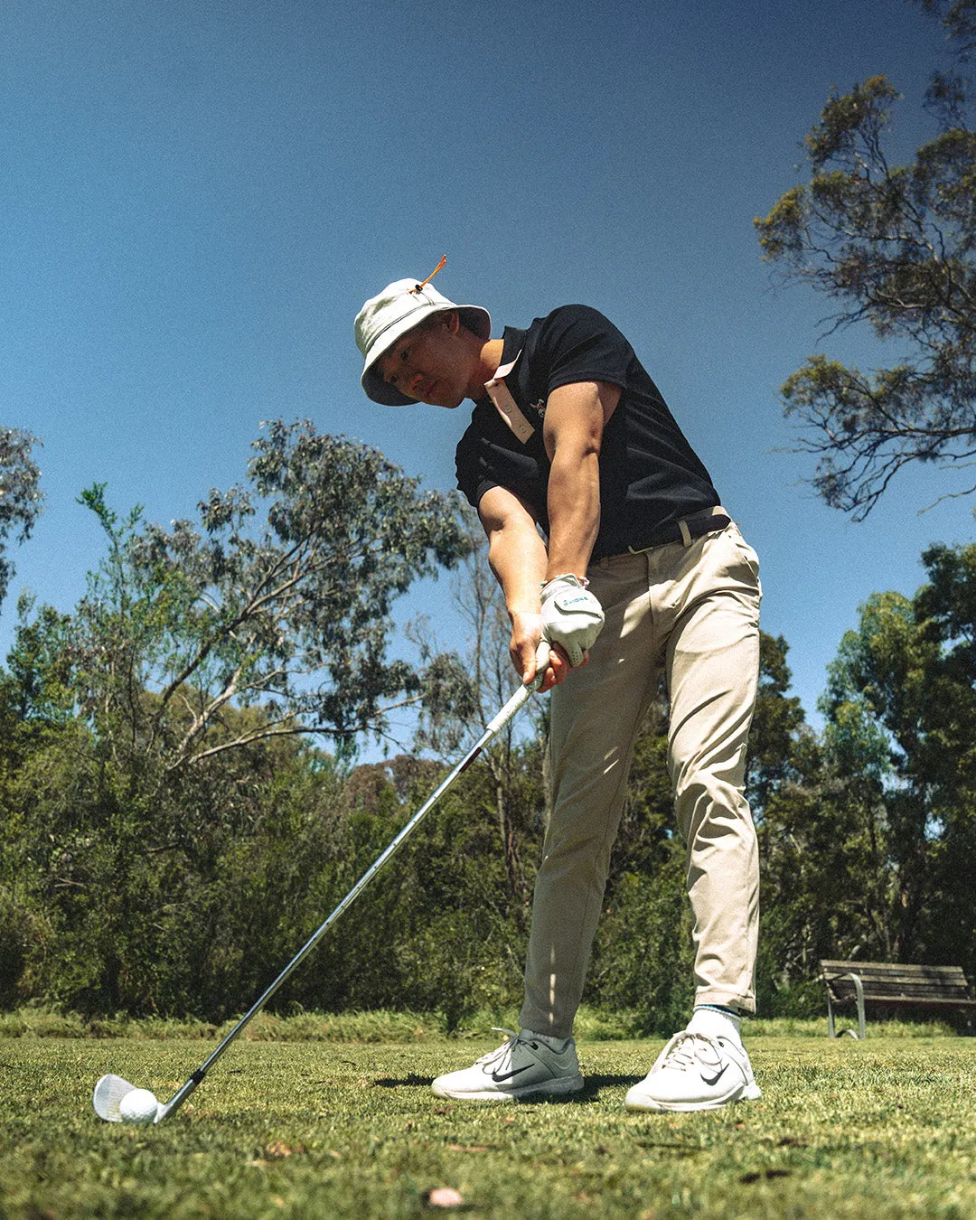 Men's Bunkie Polo - Black/Pink sold by Hazard Hunters product image thumbnail 2