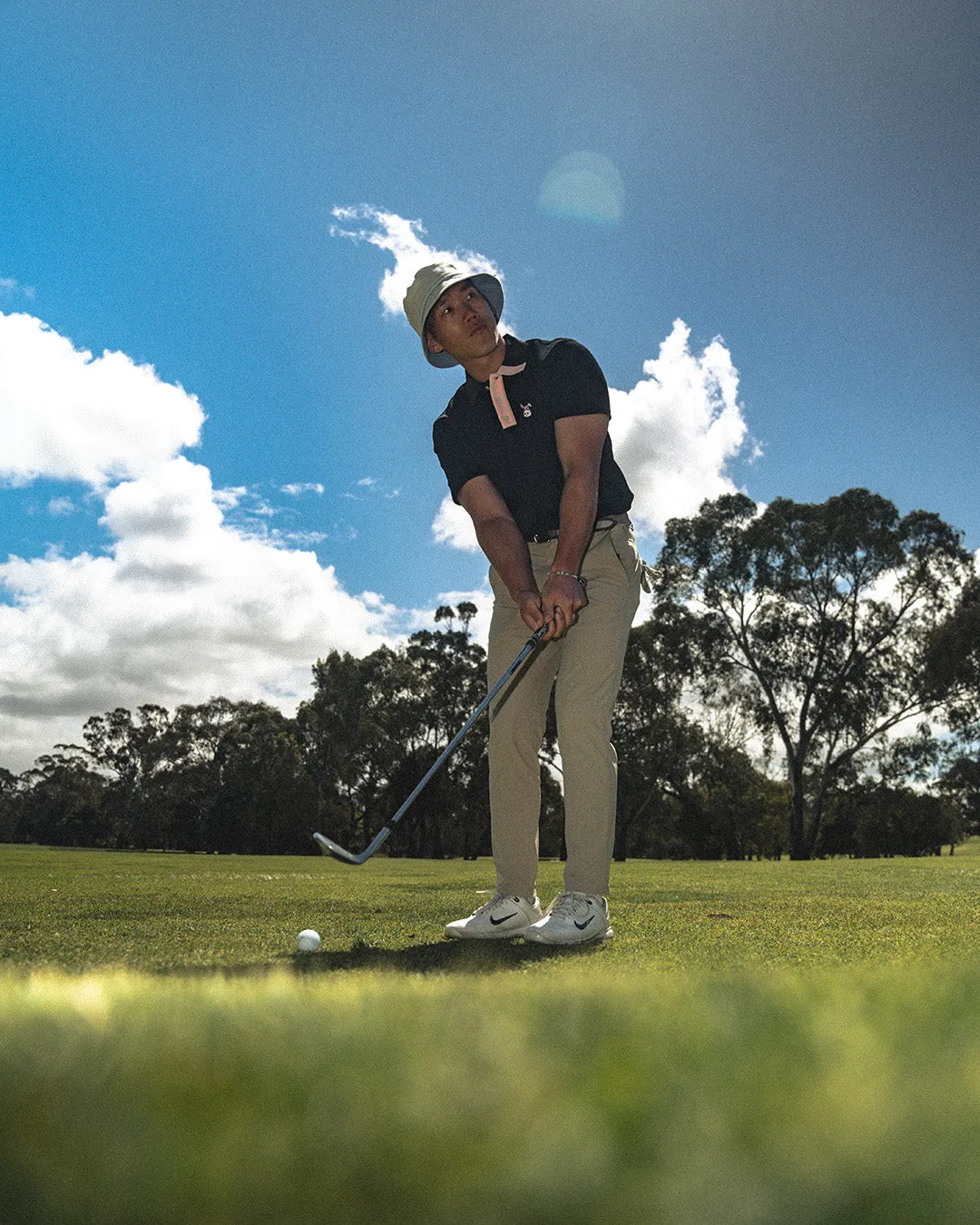 Men's Bunkie Polo - Black/Pink sold by Hazard Hunters product image thumbnail 3