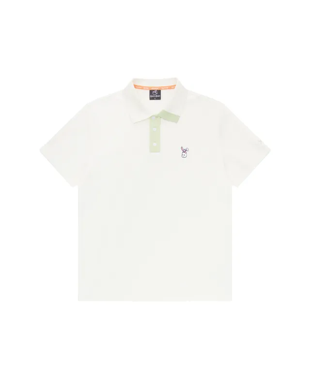 Men's Bunkie Polo - Cream/Mint sold by Hazard Hunters