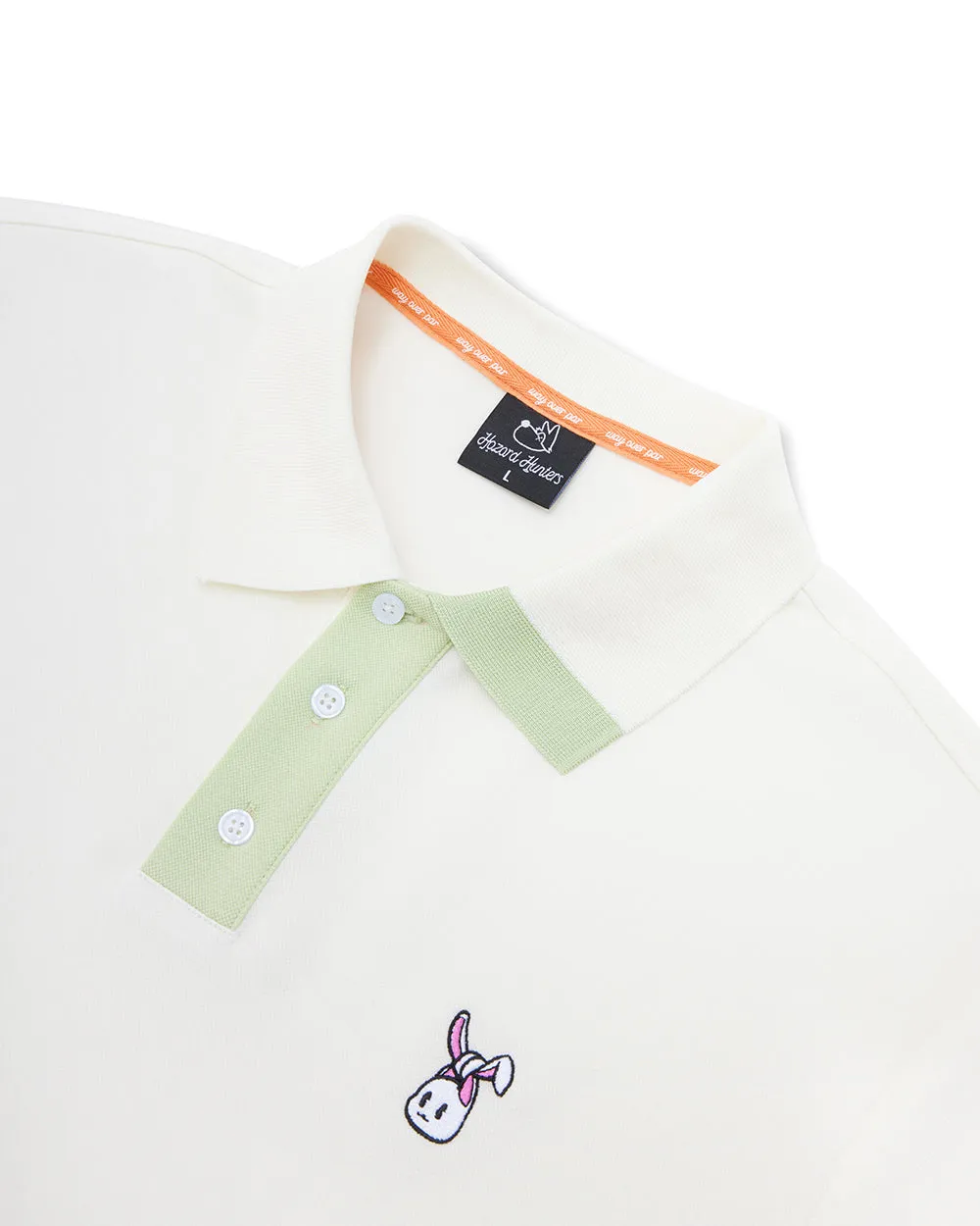 Men's Bunkie Polo - Cream/Mint sold by Hazard Hunters product image thumbnail 4