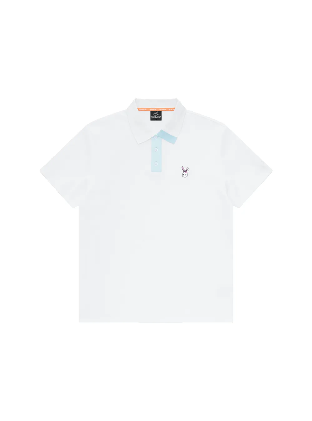 Men's Bunkie Polo - White/Sky sold by Hazard Hunters