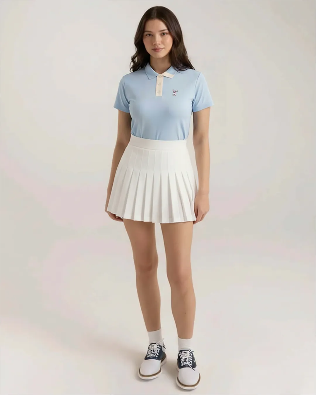 Women's Bunkie Polo - Sky Blue/White sold by Hazard Hunters product image thumbnail 2