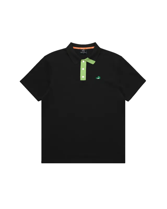 Men's Chippy Polo - Black/Mint sold by Hazard Hunters