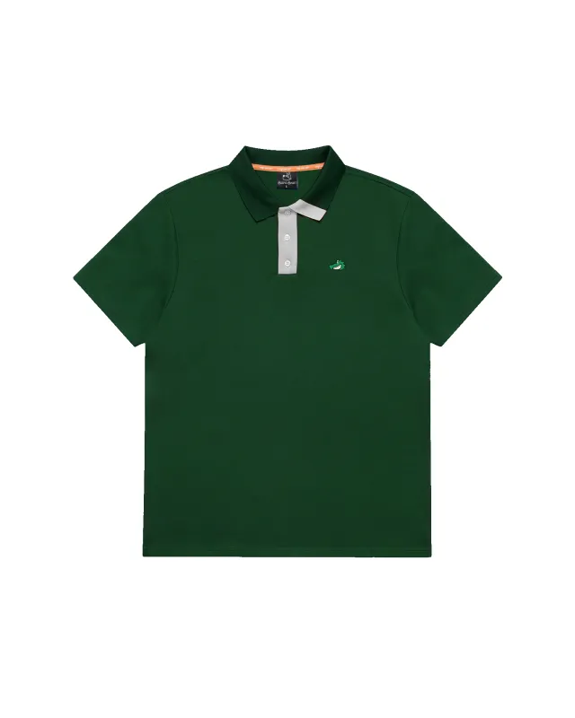 Men's Chippy Polo - Forest/White sold by Hazard Hunters