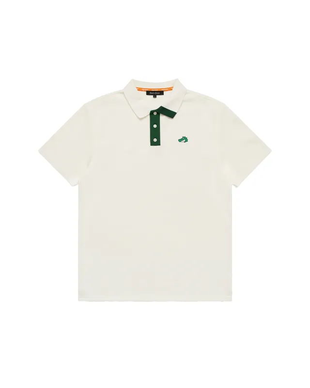 Men's Chippy Polo - Cream/Green sold by Hazard Hunters
