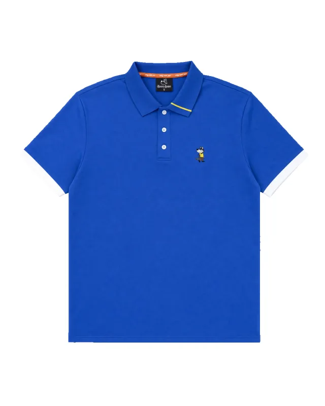 Foundry Hunter Polo - Cobalt/Yellow made by Hazard Hunters