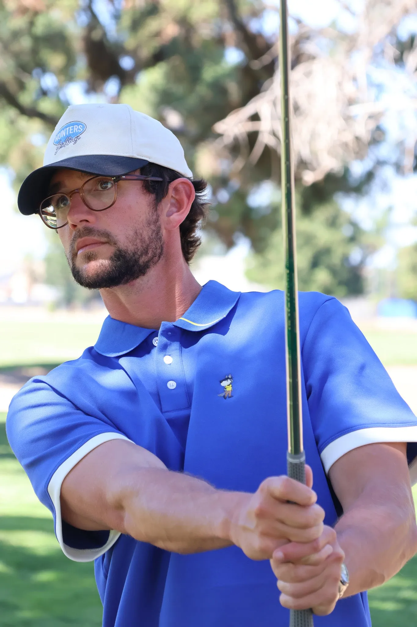 Foundry Hunter Polo - Cobalt/Yellow sold by Hazard Hunters product image thumbnail 2