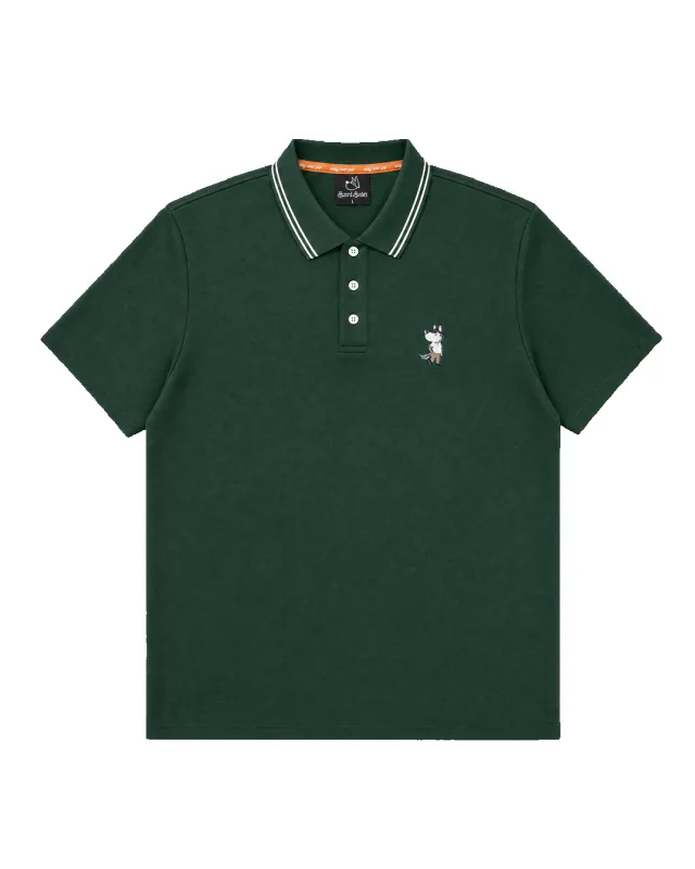 Foundry Hunter Polo - Forest/White made by Hazard Hunters
