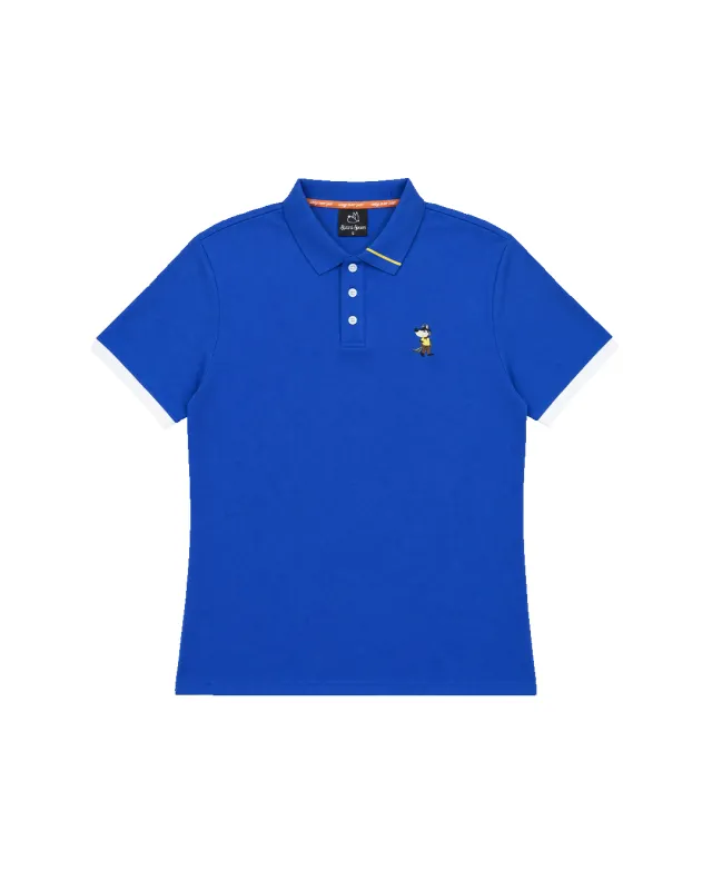 Women's Foundry Hunter Polo - Cobalt/Yellow made by Hazard Hunters