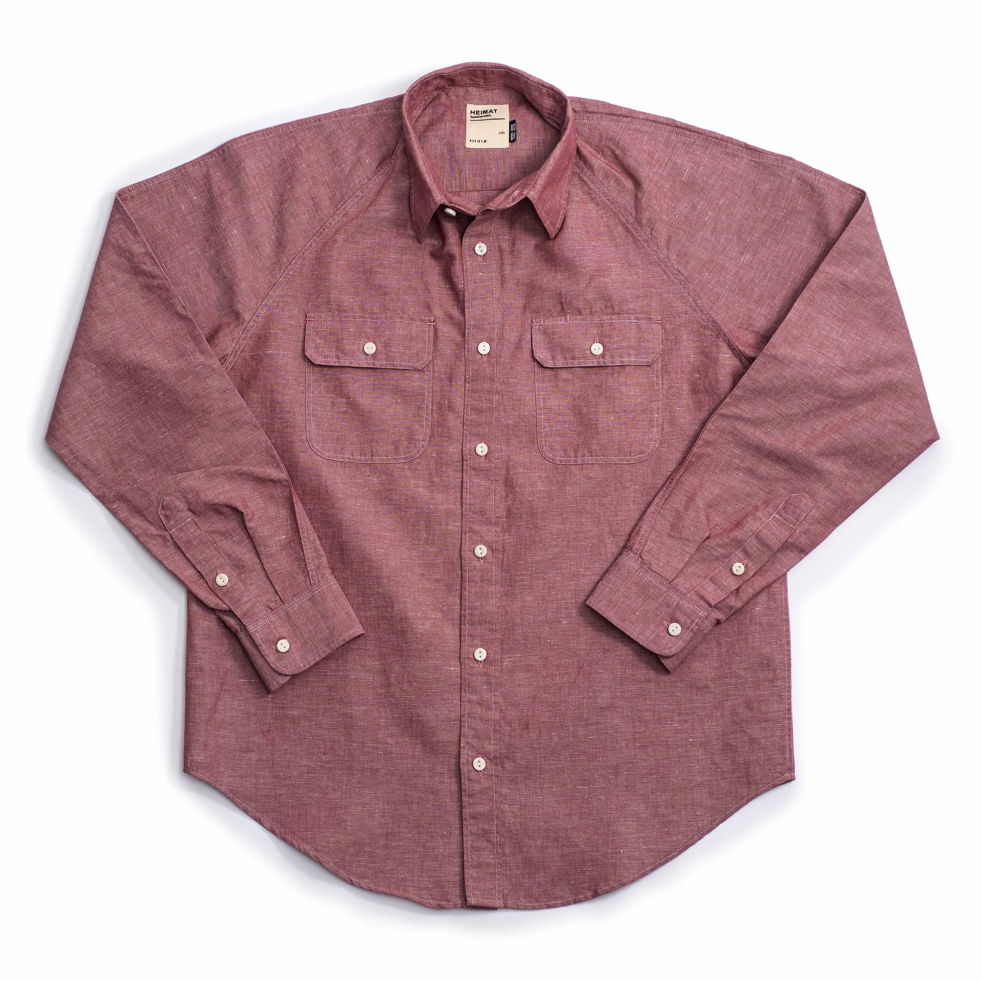 Cotton Hemp Chambray Shirt sold by Heimat Textil product image thumbnail 5