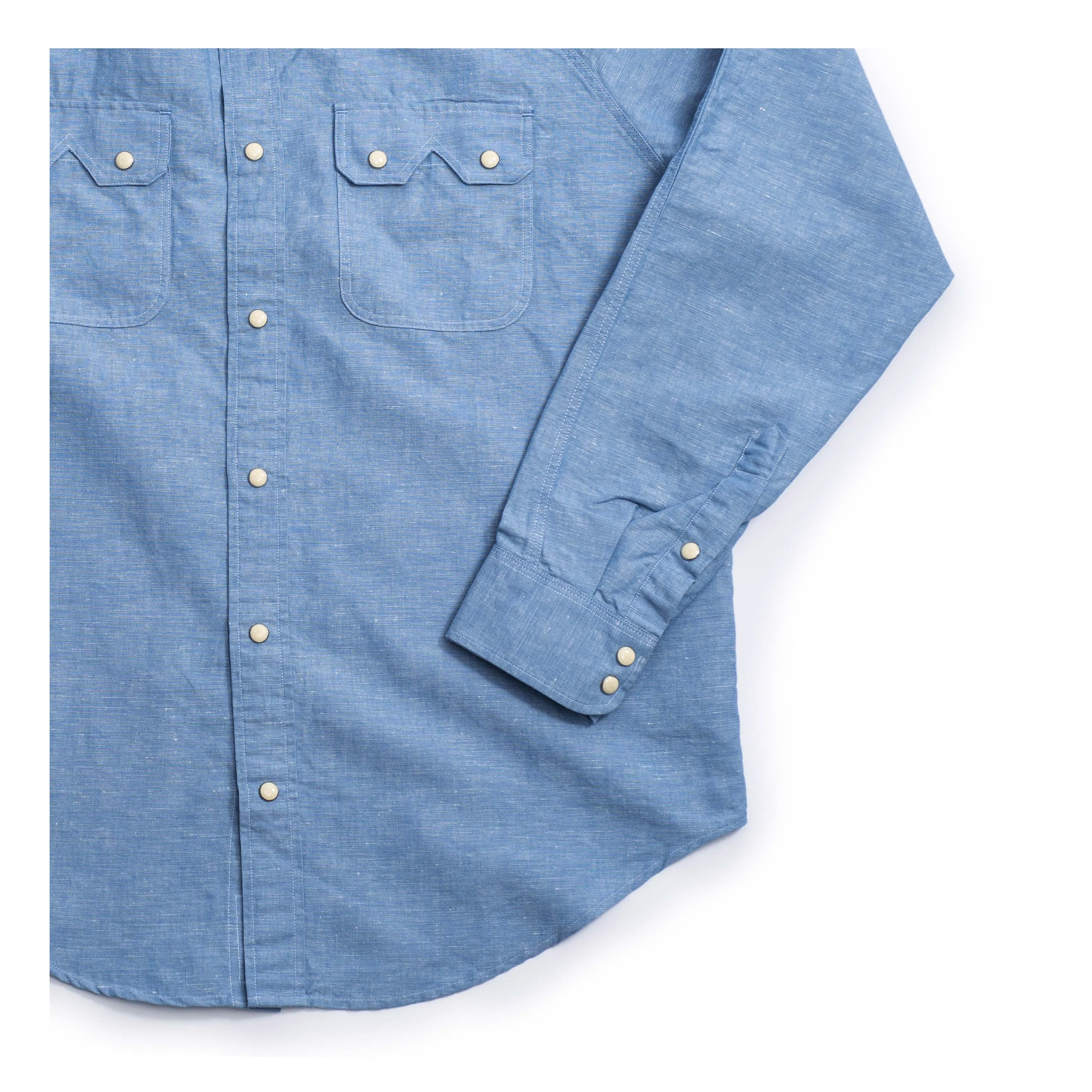 Cotton Hemp Chambray Shirt sold by Heimat Textil product image thumbnail 2