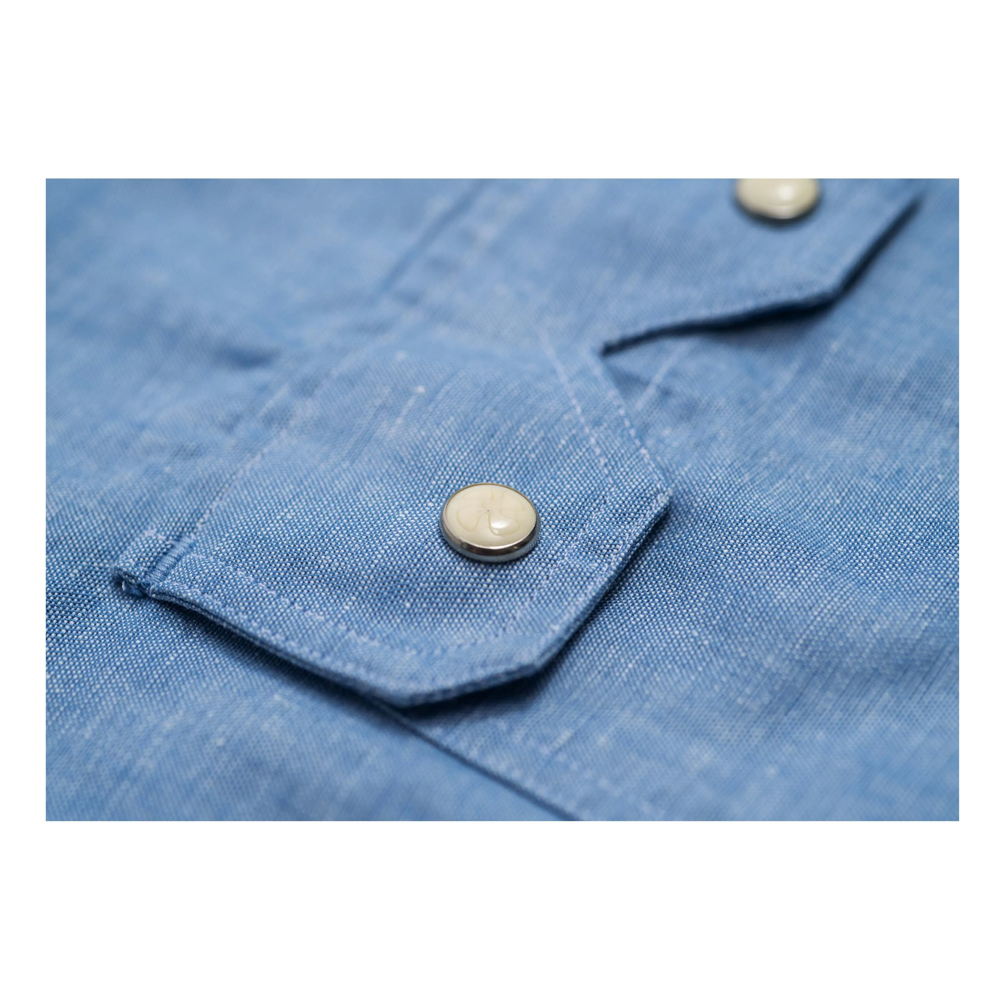 Cotton Hemp Chambray Shirt sold by Heimat Textil product image thumbnail 3