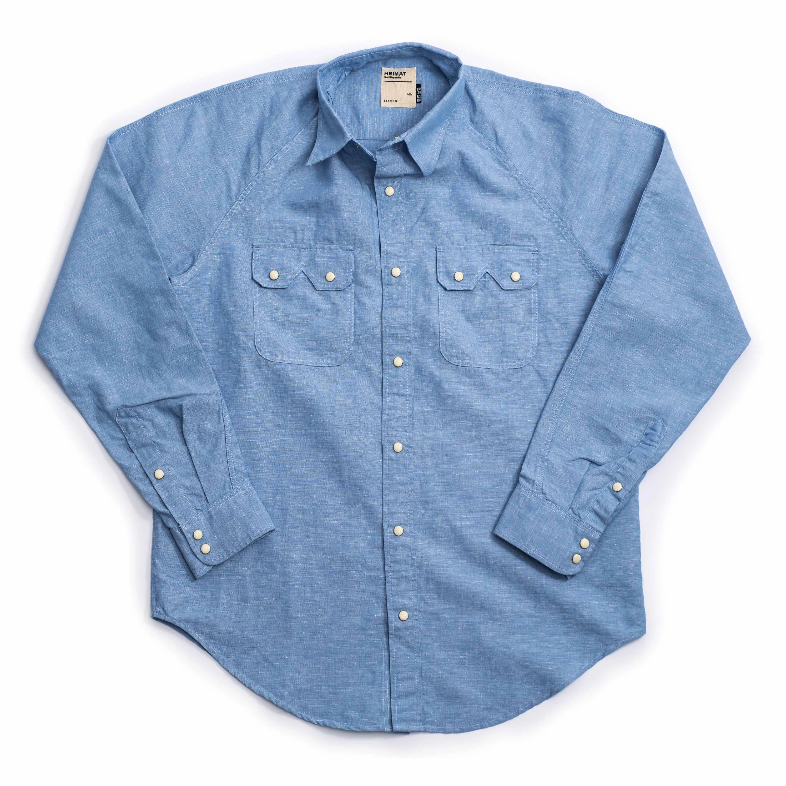 Cotton Hemp Chambray Shirt sold by Heimat Textil