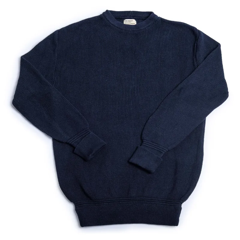 Crew Neck Sweater - Cotton Linen sold by Heimat Textil