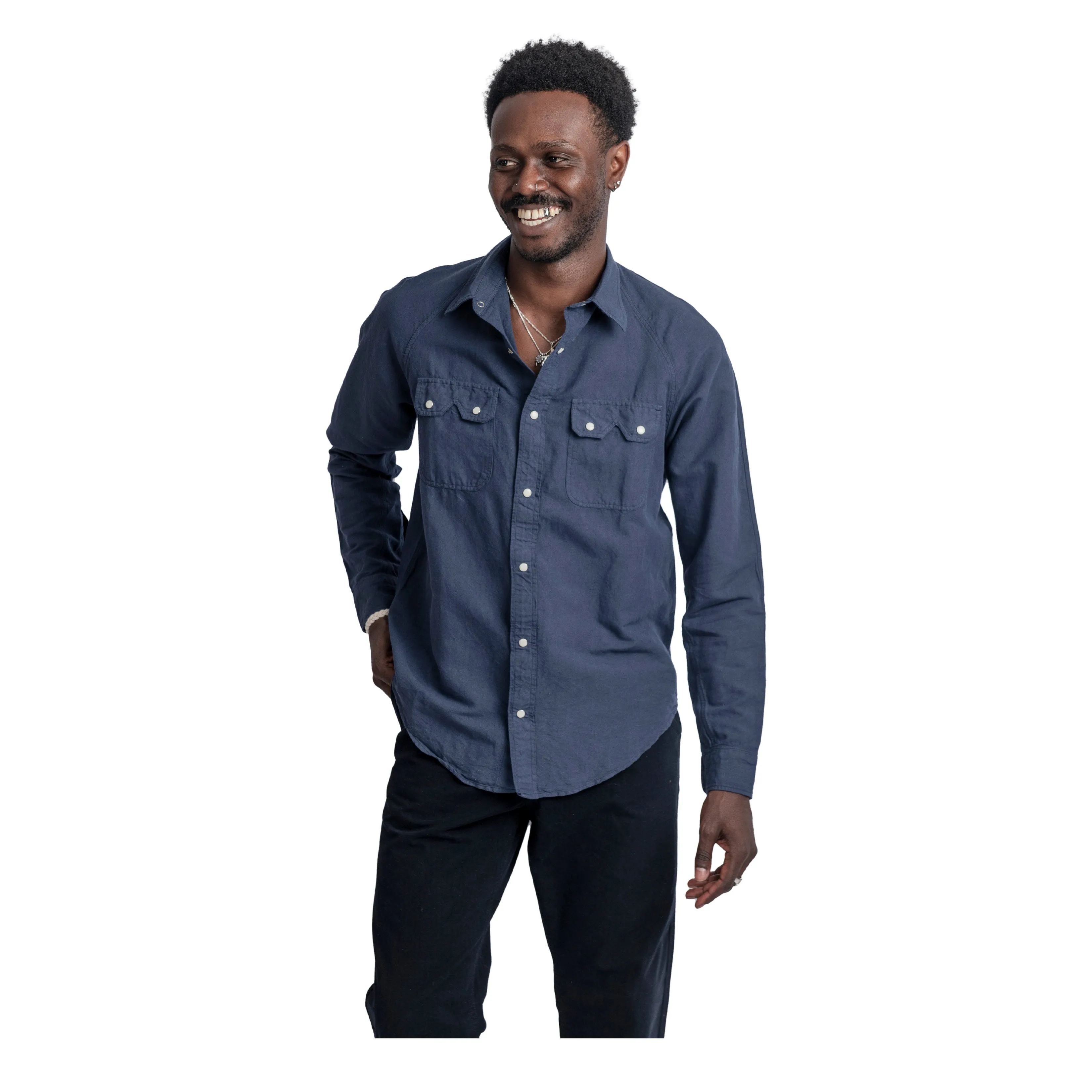 Push Button Shirt - Cotton Hemp GD sold by Heimat Textil product image thumbnail 2