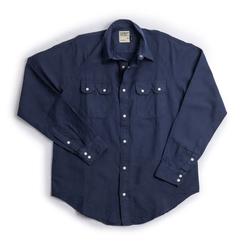 Push Button Shirt - Cotton Hemp GD sold by Heimat Textil