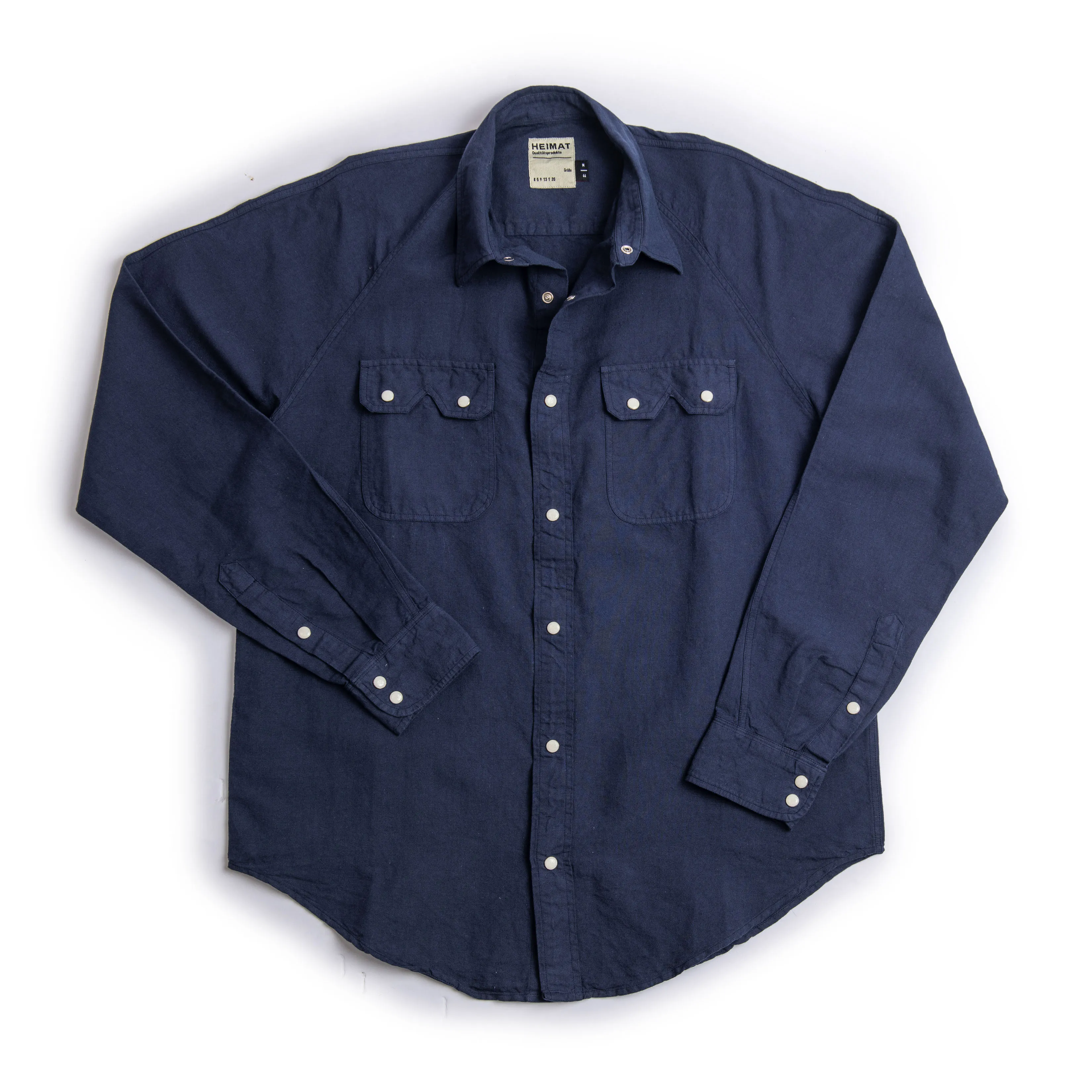 Push Button Shirt - Cotton Hemp GD sold by Heimat Textil