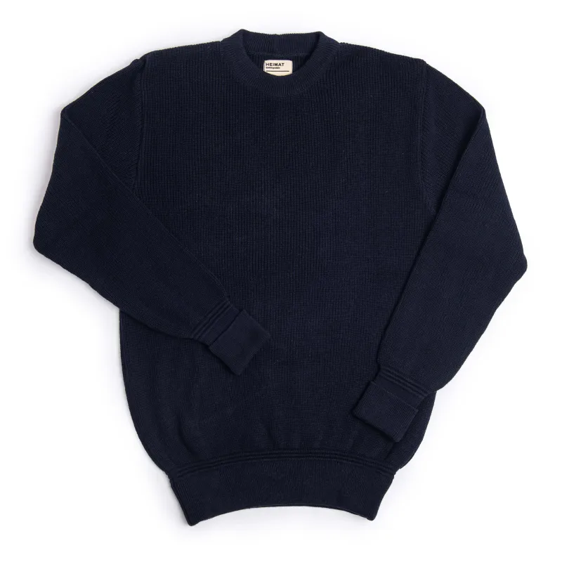 Crew Neck Sweater - Cotton Linen sold by Heimat Textil