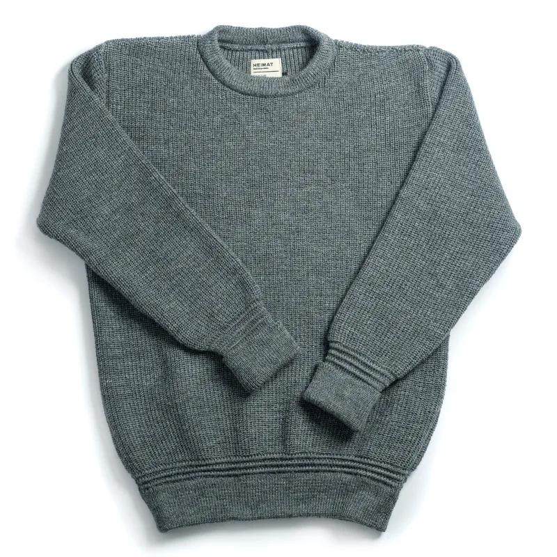 Crew Neck Sweater - Virgin Wool sold by Heimat Textil
