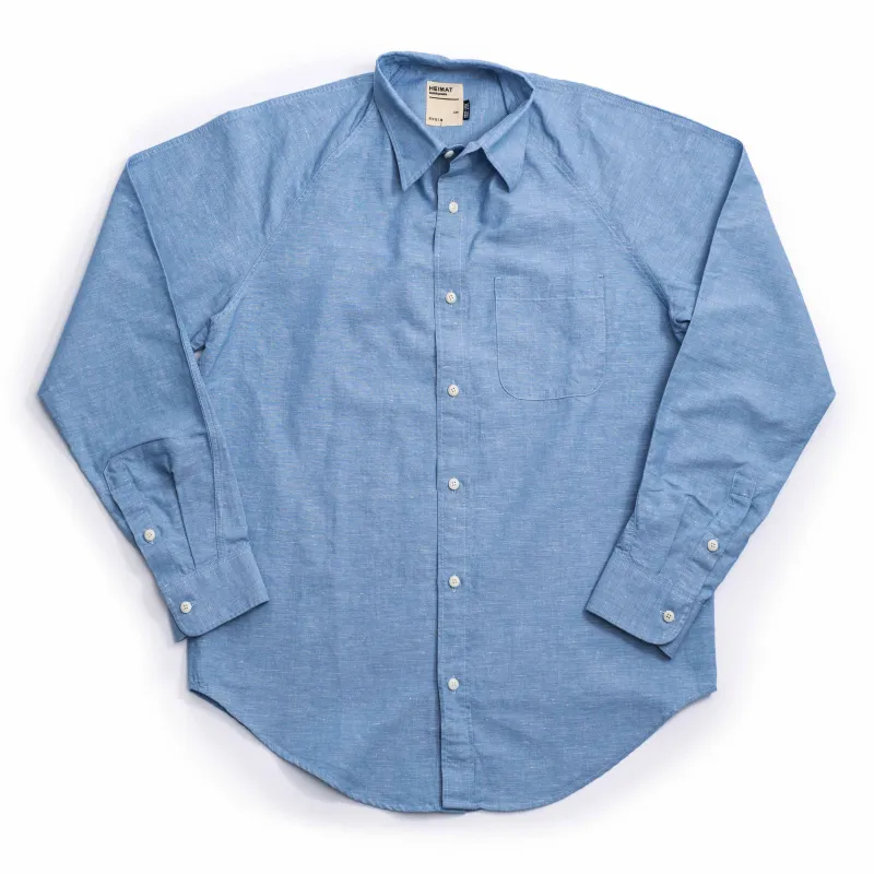 Artist Shirt - Cotton Hemp Chambray made by Heimat Textil