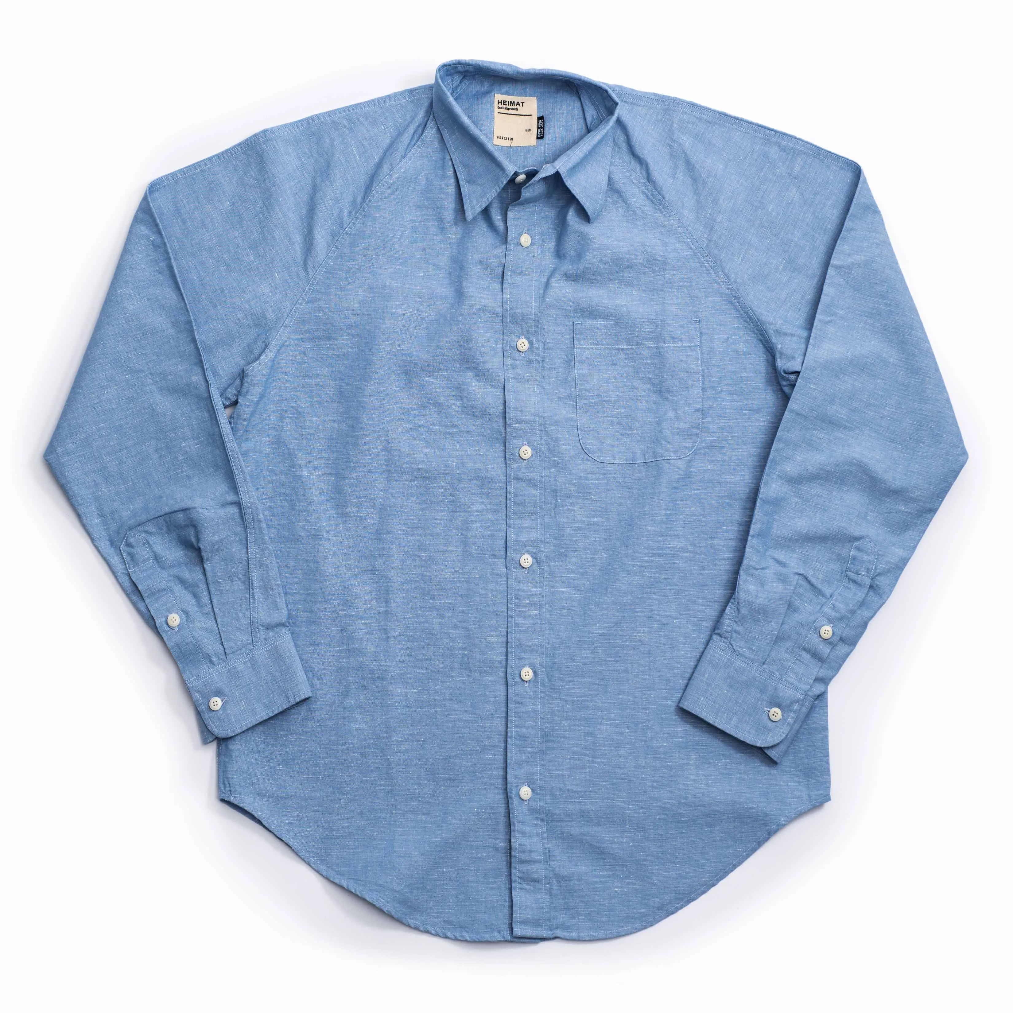 Artist Shirt - Cotton Hemp Chambray sold by Heimat Textil