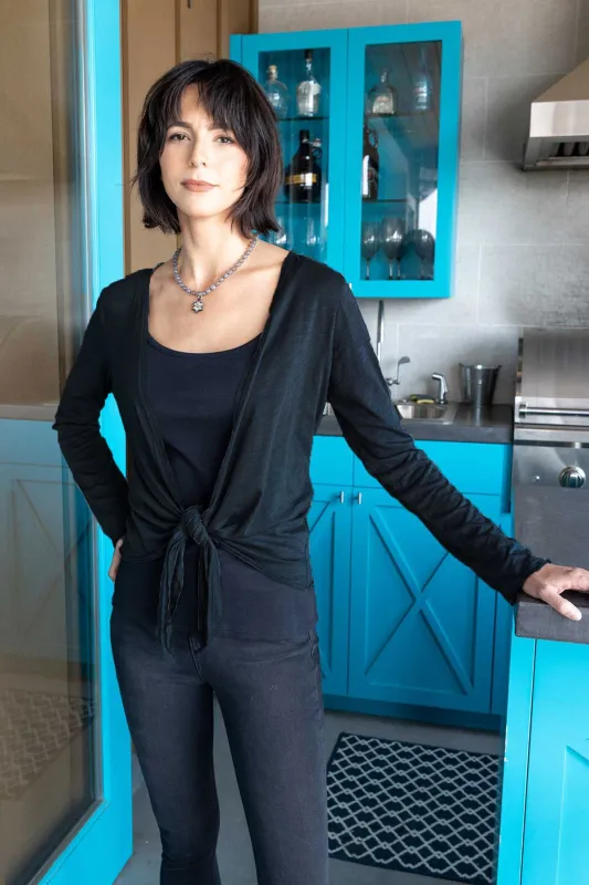 Tie Front Cardigan sold by Indigenous