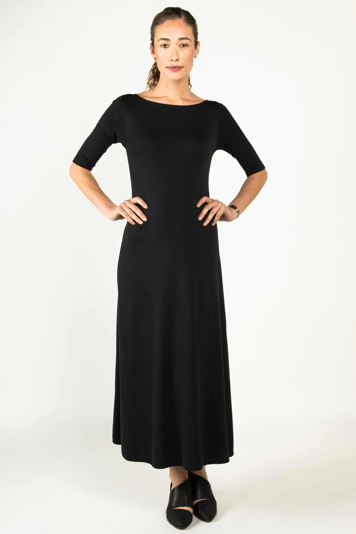 Elbow Sleeve Boatneck Dress sold by Indigenous product image thumbnail 5