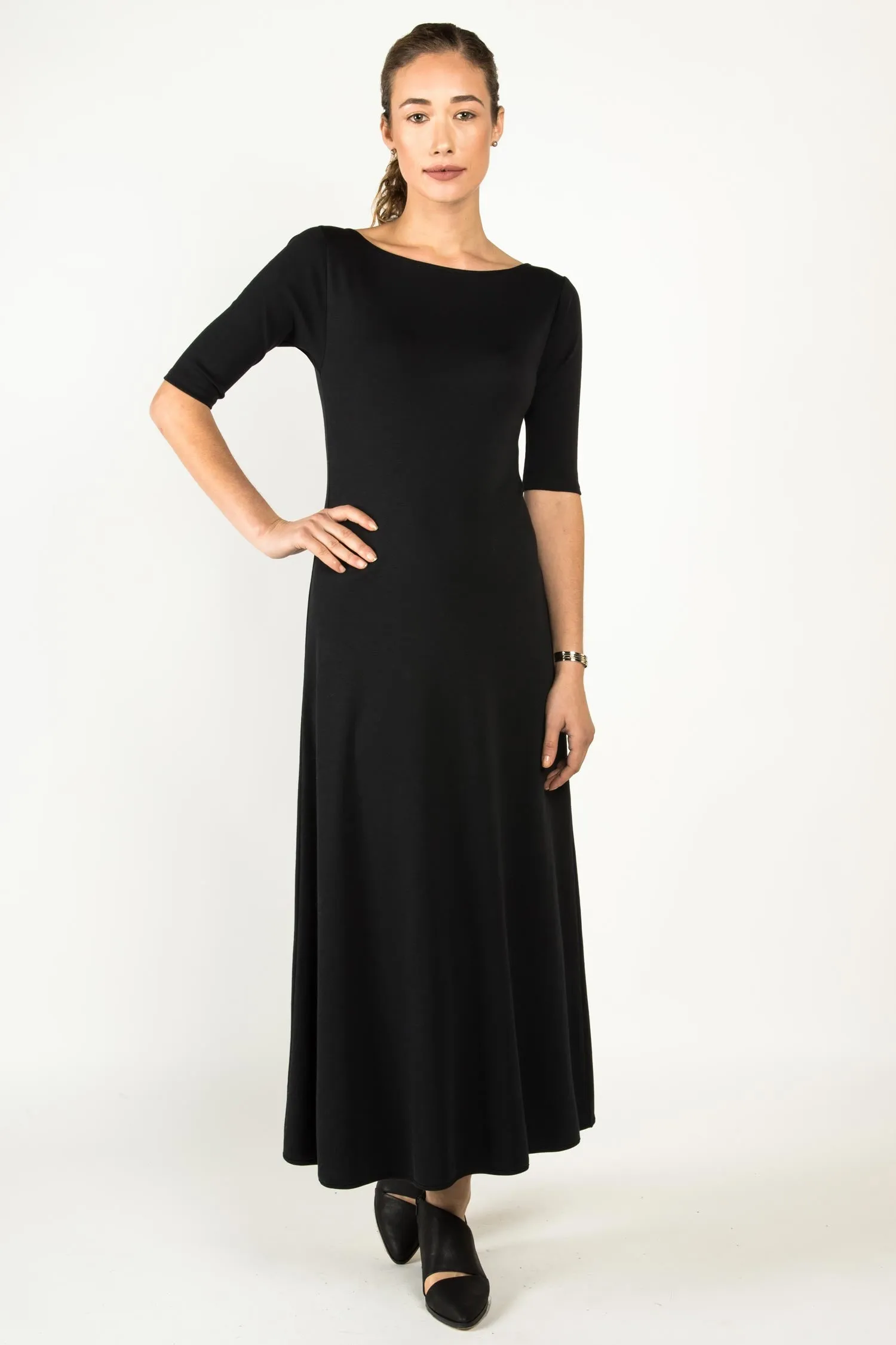 Elbow Sleeve Boatneck Dress sold by Indigenous product image thumbnail 3