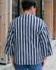 Japanese Repro Cardigan, J.S. Homestead, Blue and White Stripes - M sold by Kiriko