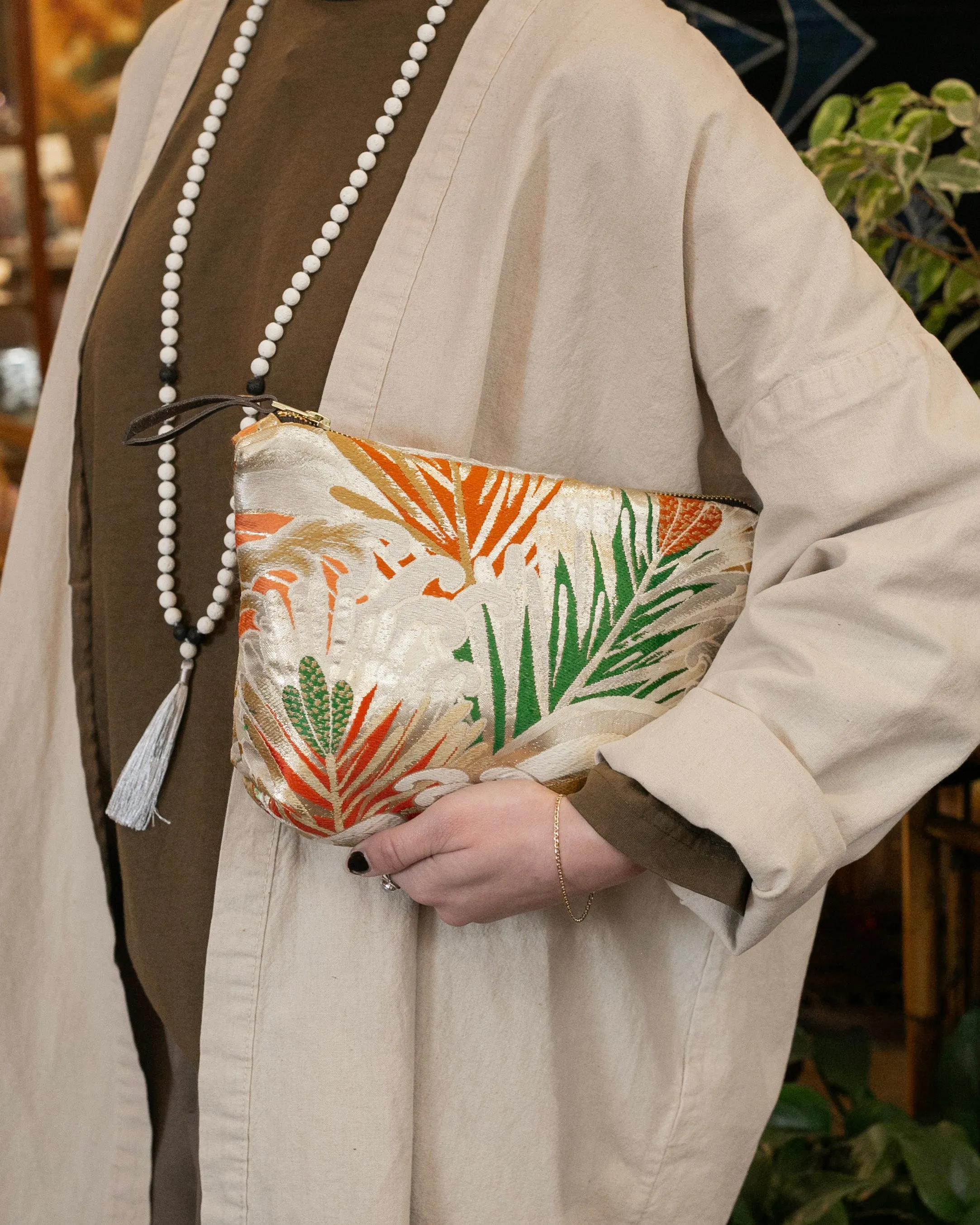 Kiriko Original Obi Stand-Up Pouch, Gold and Multicolor sold by Kiriko