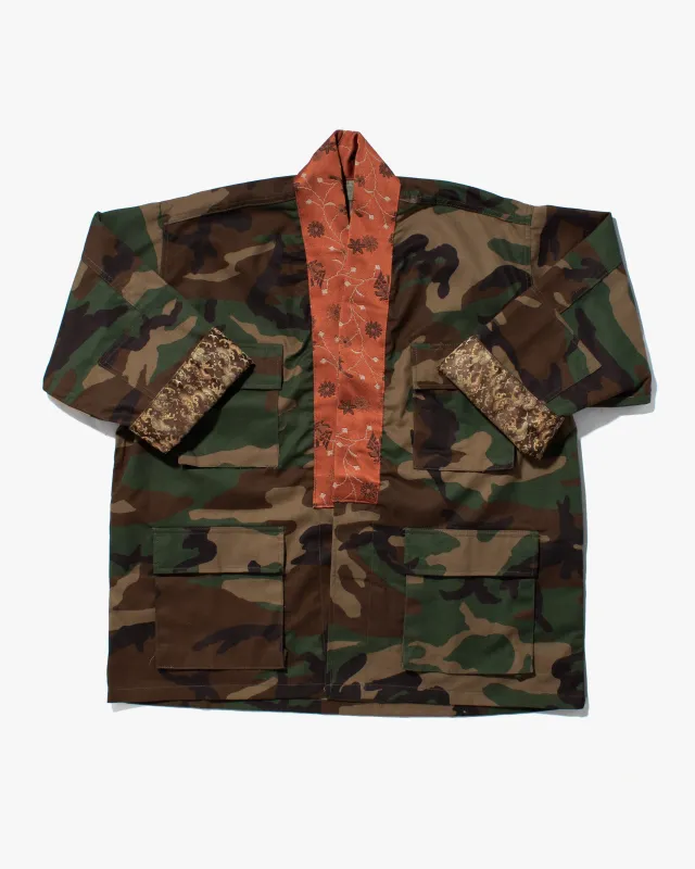 Kiriko Custom Military Jacket, Camo Patched, Multi-Color Phoenix #2 sold by Kiriko