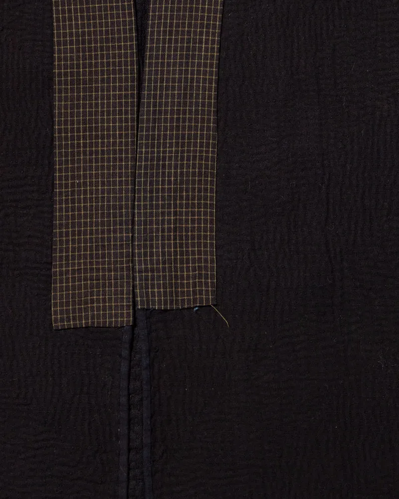 Vintage Noragi Jacket, Fully Sashiko Stitched, Indigo with Grid Collar sold by Kiriko product image thumbnail 5