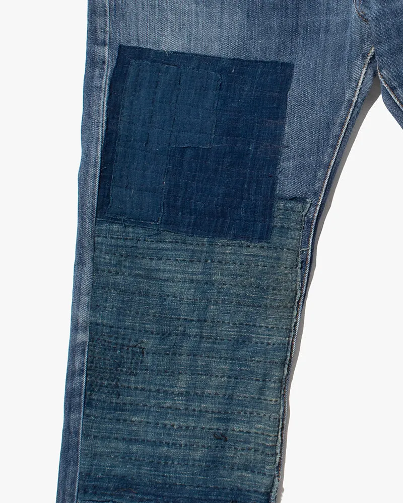Kiriko Custom Denim Jeans, Patched Vintage Boro, Levi's Brand, Denim with Indigo Patches - 34 sold by Kiriko product image thumbnail 5