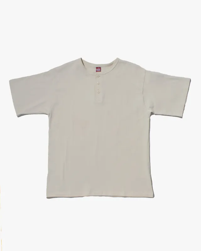 Wa-Modern Henley Tee White sold by Kiriko